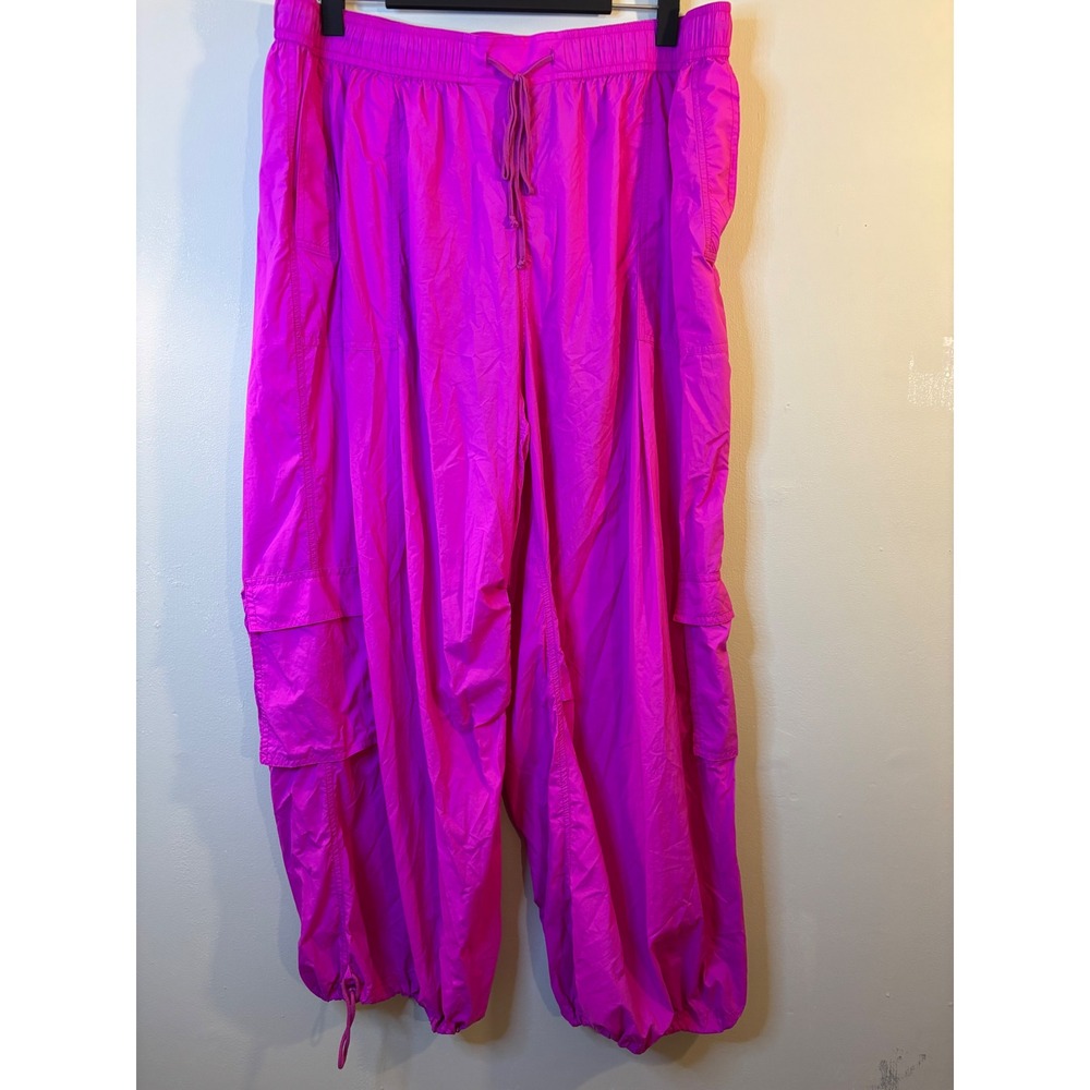 Anthropologie Daily Practice Pink Cargo Joggers 2X